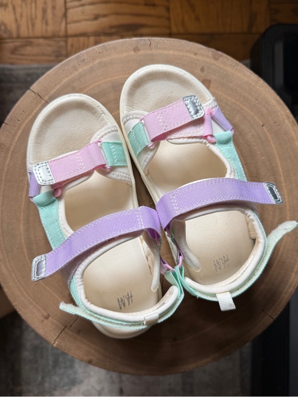 H&M Kids Girls SCUBA SANDALS in Pink, Mint & Lavender